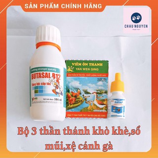 Bộ 3 thần thánh chuyên dụng cho gà đá,chim cảnh