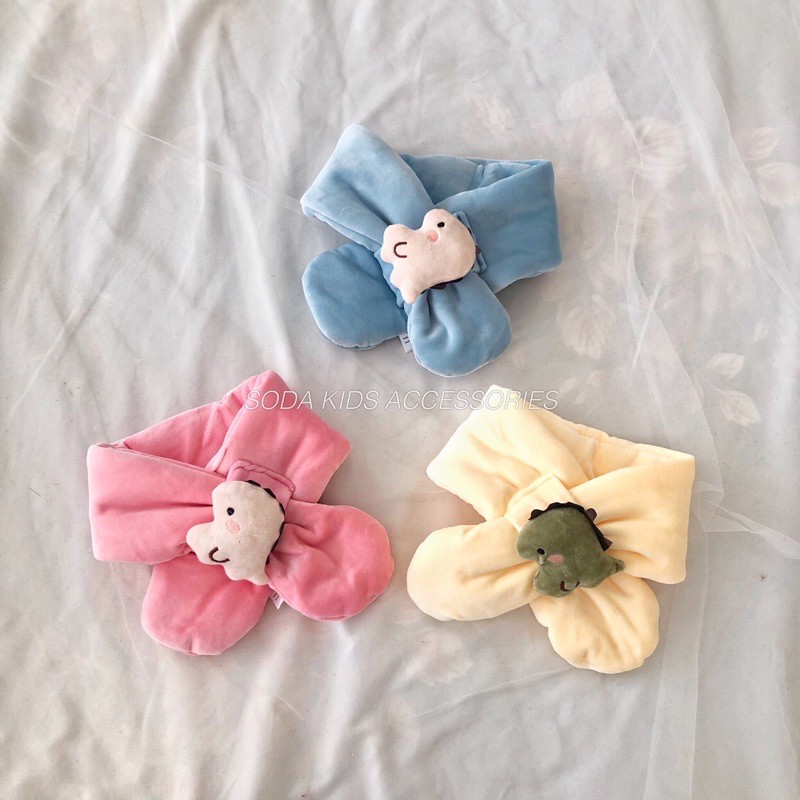 Khăn nhung khủng long dễ thương