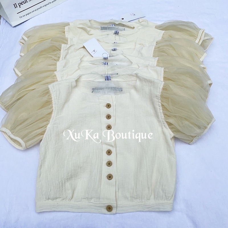 Sét Váy công chúa Style cổ điển SOFT COTTON Cao Cấp cho bé gái | Váy Công chúa tay áo phồng QCCC chất siêu đẹp(Ảnh thật)