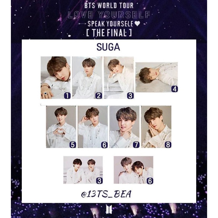 [OFFICIAL MERCH] BTS ẢNH MINICARD SY THE FINAL (8C/1 MEM)