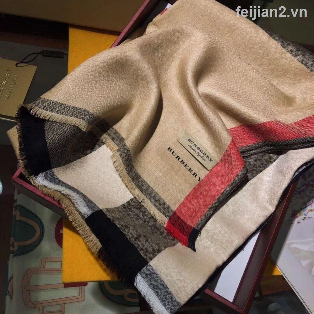 ☌Hàng Có Sẵn! Burberry! Khăn Choàng Cổ Bằng Vải Cashmere Cao Cấp
