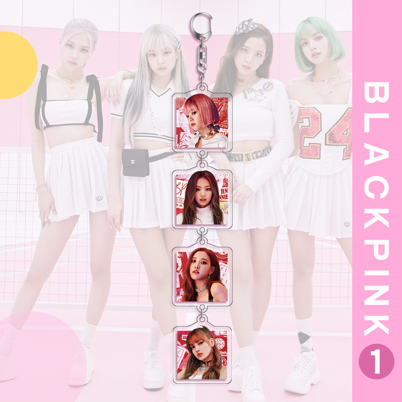 BLACKPINK KPOP Korea Style Móc khóa thời trang Jennie Jisoo Lisa Rose Keychain