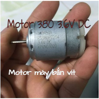 Motor 380 mini 3.6V, 4000-13000 vòng-phút