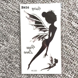 Xăm dán Tattoo thiên thần B416