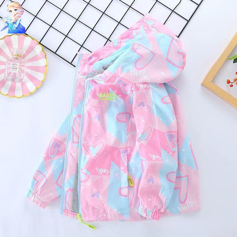 Áo Khoác Mỏng Thời Trang Xuân Thu Phong Cách Phương Tây Cho Bé Gái 2021