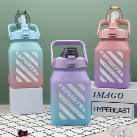 Bình Đựng Nước Vuông 1.5l Dễ Thương, Mẫu Mới Nhất 2022(Tặng Sticker)