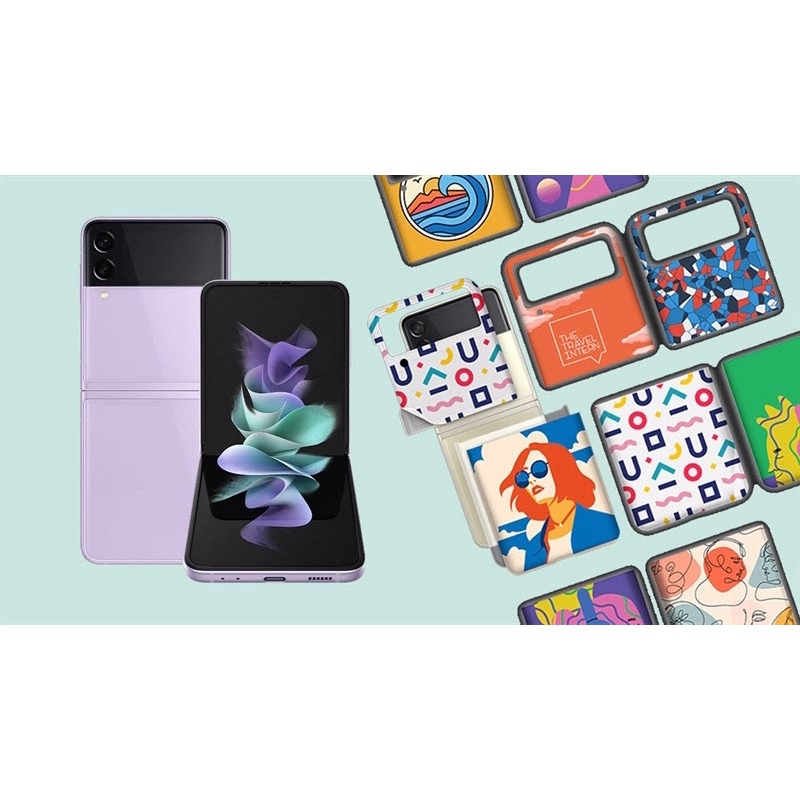 Chính hãng-Ốp nhựa kèm ring cho điện thoại Samsung Galaxy Z Flip3 thuộc Bộ sưu tập Phá Cách Tạo Gu
