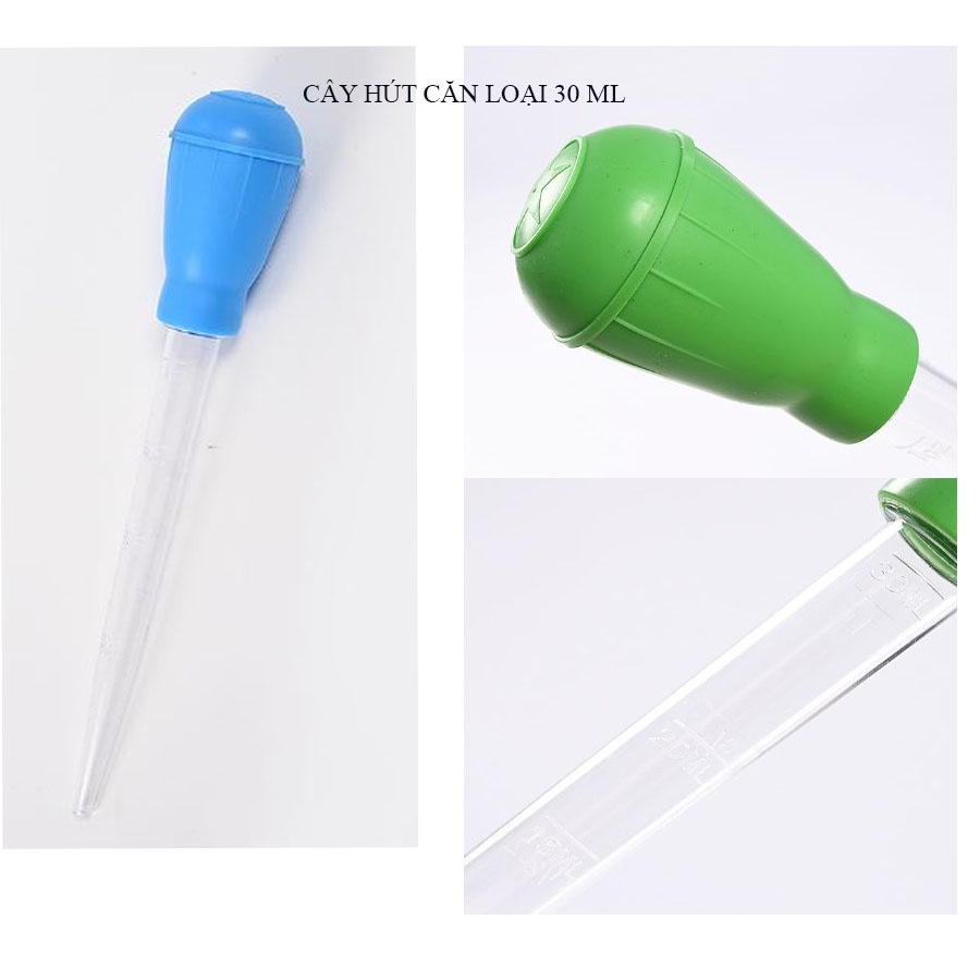 CÂY HÚT PHÂN HÚT CẶN HỒ CÁ HỒ THỦY SINH - LOẠI 30 ML HOẶC 50 ML