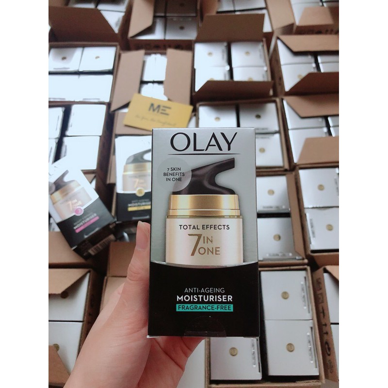 (Hàng Uk) Kem Dưỡng Olay Total Effects 7 in 1 Night & Day Moisturiser Nourish 50ml