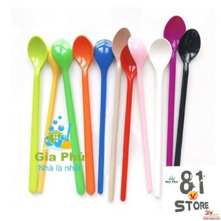 COMBO 10 muỗng nhựa cafe, sinh tố cao cấp