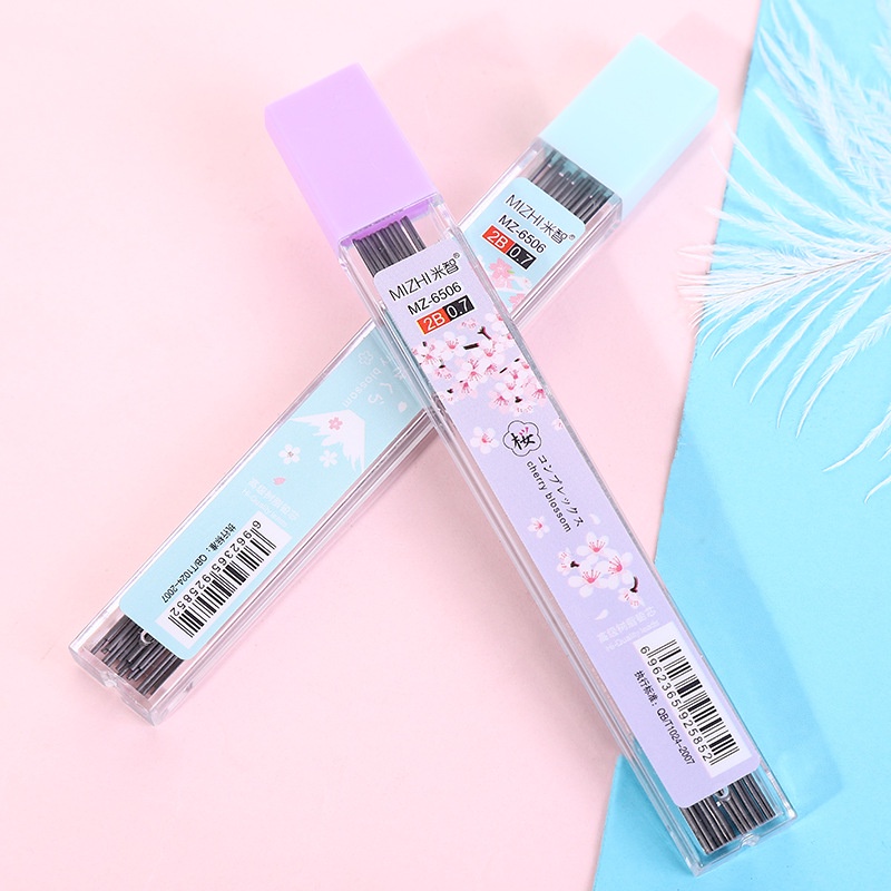 Bút Chì 2B Ngòi 0.5mm Hình Hoa Anh Đào Lãng Mạn