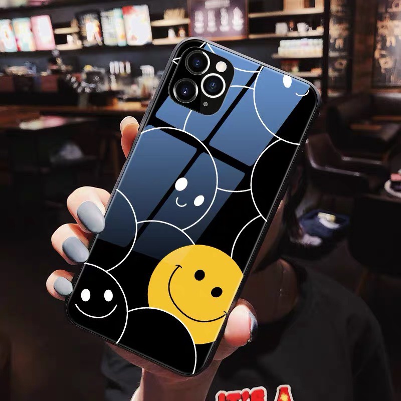 Ốp lưng iphone kính cặp đôi đa mặt cười case 14plus 14 pro max 13 12 promax 11 mini 6 6s 7 8 plus x xr xs Se
