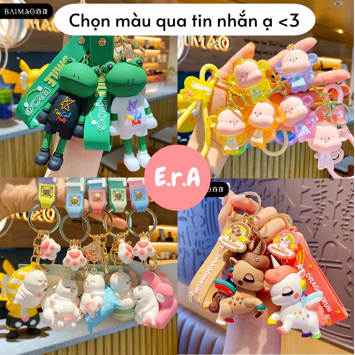 BST Móc Khóa Cute Nhiều Loại ERASHOP - Phụ Kiện Rẻ Đẹp, Quà Tặng, Phù Hợp Đeo Cặp/ Balo