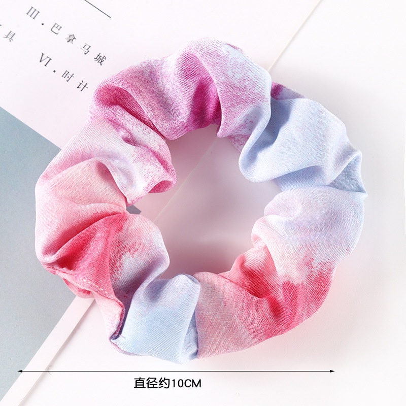 Dây Buộc Tóc Vải Co Giãn Màu Sắc Gradient Đơn Giản Dễ Phối Đồ