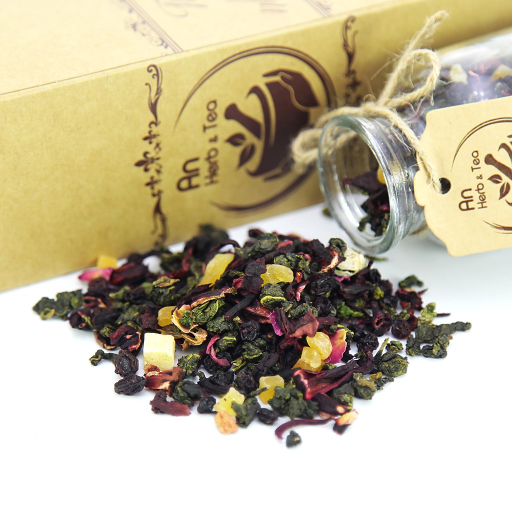 Trà oolong trái cây vị Dứa và Phúc Bồn Tử - SoYoung Tea | BigBuy360 - bigbuy360.vn