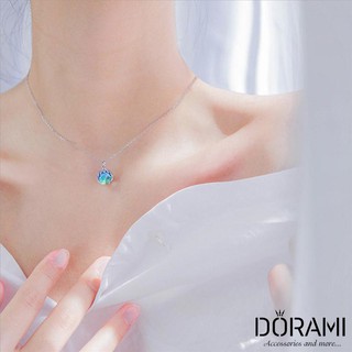 Dây chuyền bạc, dây chuyền nữ bạc, dây chuyền nữ màu xanh dương, dây chuyền đại dương biển xanh