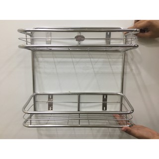 kệ ống inox đựng gia vị  2 tầng