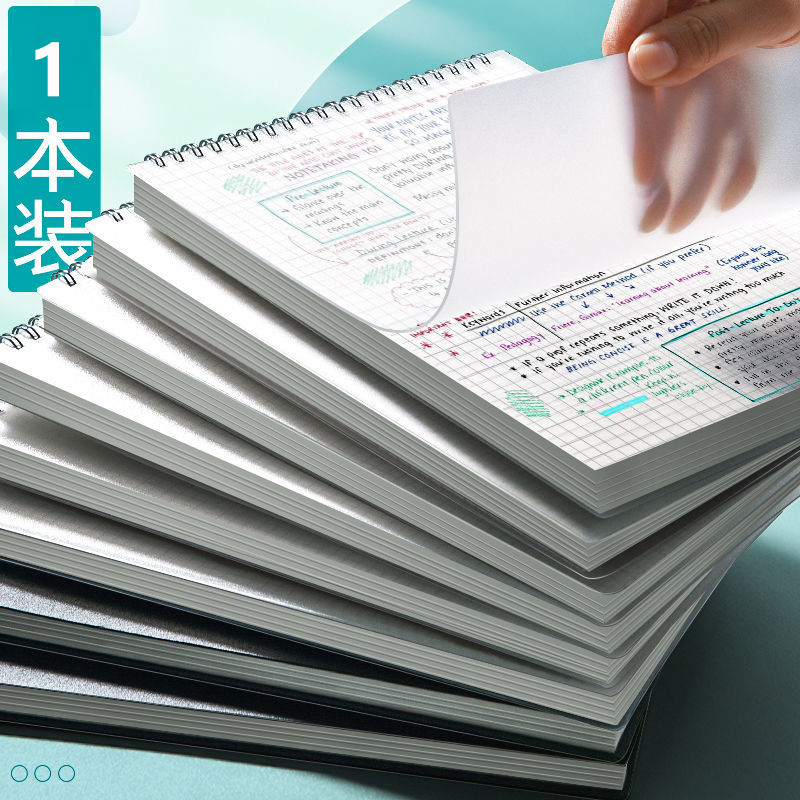 Sổ Tay Khổ A5 Họa Tiết Kẻ Ô Vuông Đơn Giản Có Đèn Led Cho Sinh Viên