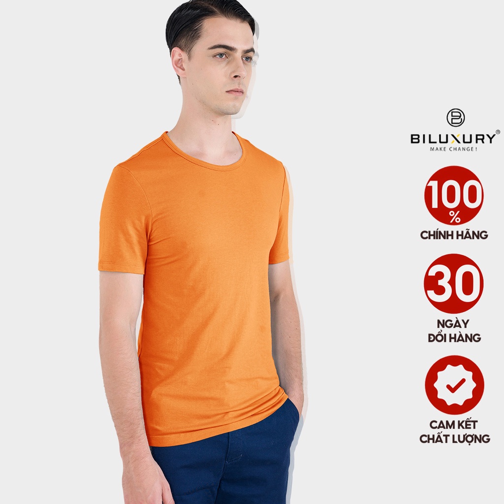 Áo phông nam thun trơn cổ tròn Biman by Biluxury co giãn 4 chiều siêu mát bền màu