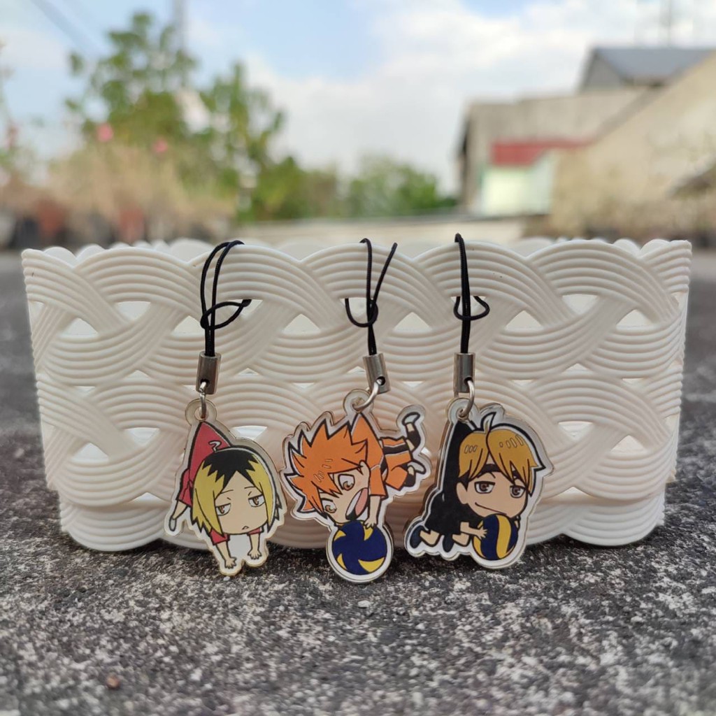 Dây Đeo Điện Thoại - Hinata Kageyama Kenma Kuroo Akaashi Osamu Atsumu We