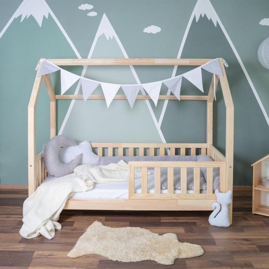Giường gỗ cho bé ⚡ HIỆN ĐẠI, SANG TRỌNG⚡ - Giường gỗ thông đáng yêu cho bé BEBEWOOD