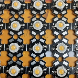Led 1w vàng nắng +đế tản nhiệt hàn sẵn
