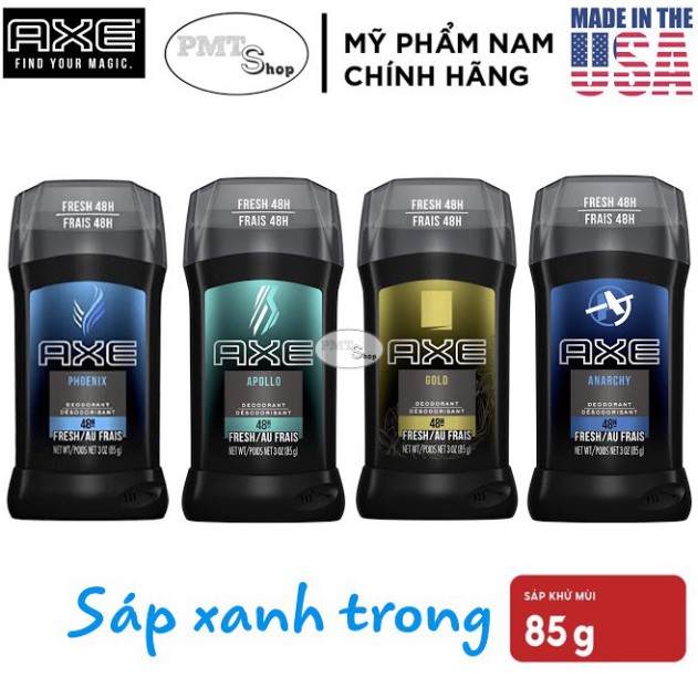 [G02] [USA] Lăn sáp khử mùi nam Axe 85g (sáp xanh) | 76g (sáp trắng) Apollo | Black | Anarchy | Gold Dark Temptation - M