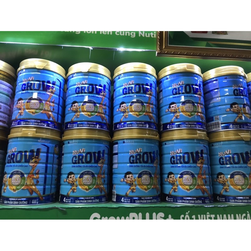 (Mẫu mới + quà) Sữa Nuti Nuvi Grow 900g
