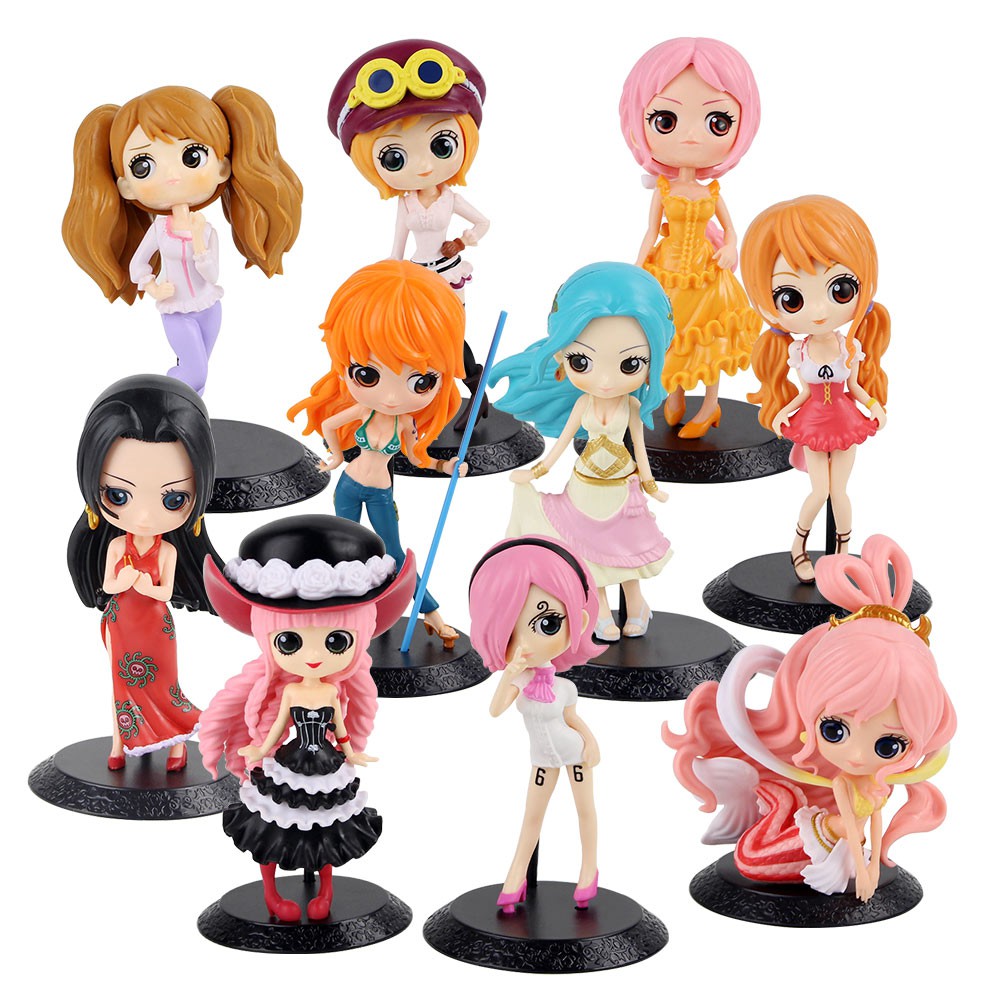 Mô Hình Nhân Vật Nami Boa Hancock Perona Robin Shirahoshi Reiju Vivi Q Posket 14cm Trong One Piece