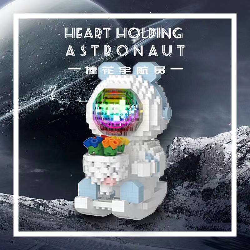 Đồ Chơi Lắp Ráp Phi Hành Gia Mini Cho Bé 3-6 Tuổi