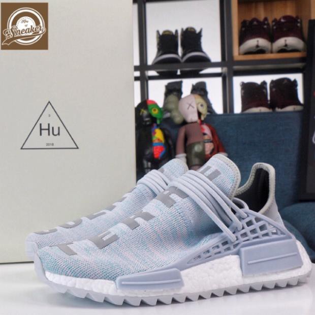 ( Uy tín nhất ) Giầy NMD HUMAN RACE cuerpo terre xanh lơ thời trang thể thao nam nữ đi chơi * new