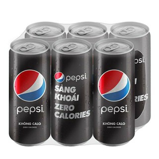 Lon Pepsi Zero  không Calo/ vị chanh không Calo 330ml