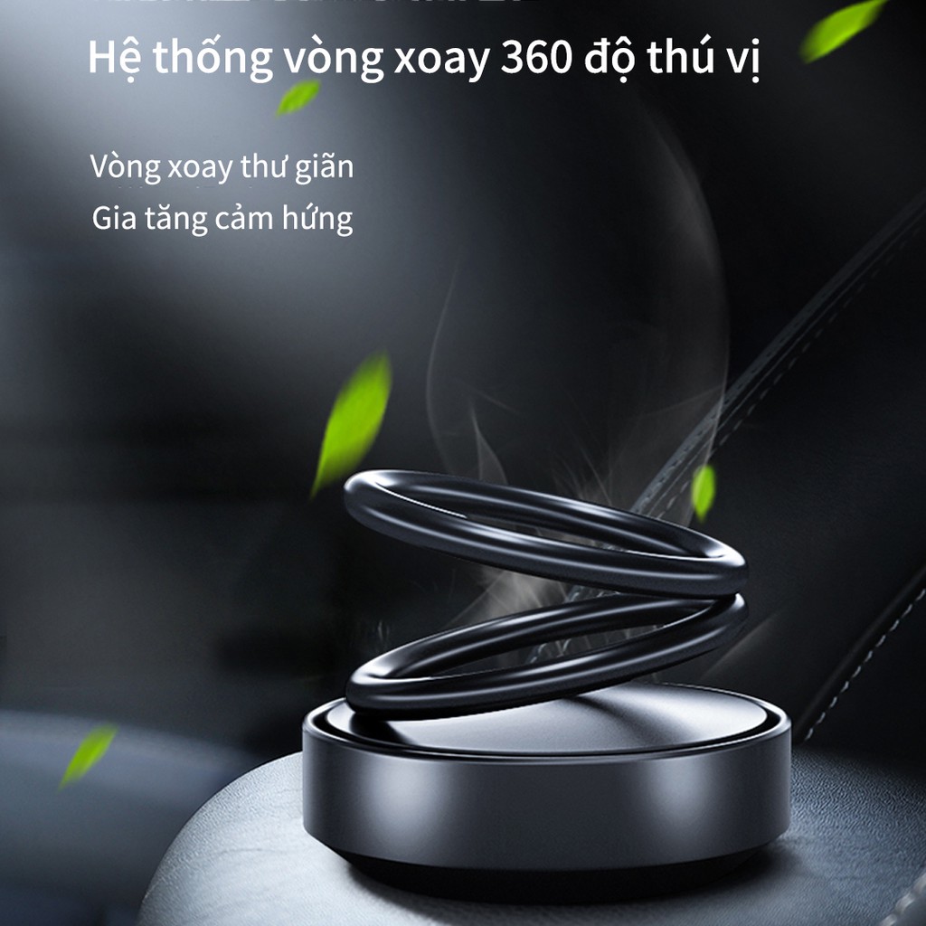 ☘️ FREESHIP ☘️ Nước hoa khử mùi ô tô với miếng hương liệu cao cấp, thiết kế vòng xoay khếch tán mùi hương tự động