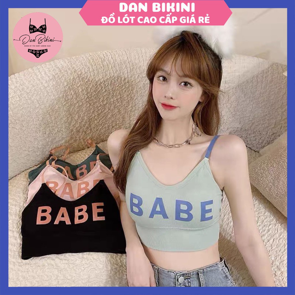 Áo Lót Nữ - Áo Bra Nữ in chữ năng động trẻ trung nâng vòng một gợi cảm mã BABE 816