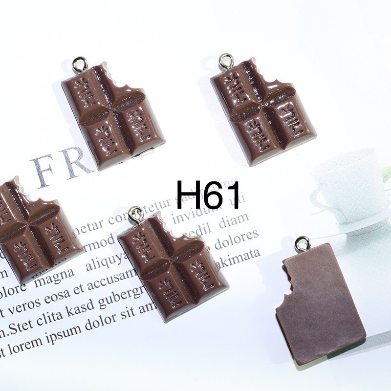 Charm nhựa hình chocolate