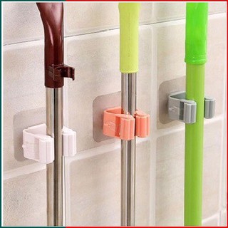 Móc treo chổi , kẹp, giá dán tường treo chổi lau nhà cường lực