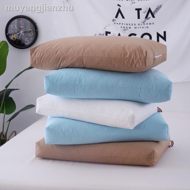 Gối Lông Ngỗng 100% Cotton Màu Trắng Chất Lượng Cao