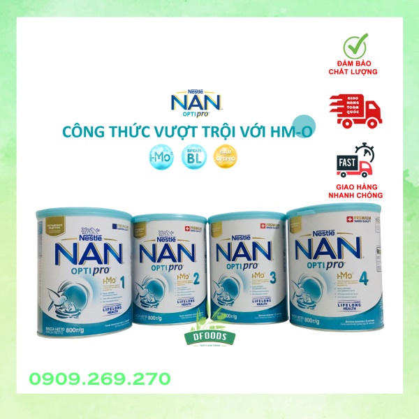 [Date 2023] Sữa Nan Nga HMO 800g Đủ Số 1,2,3,4 (mẫu mới)