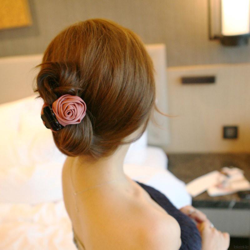 Kẹp tóc họa tiết bông hồng cá tính