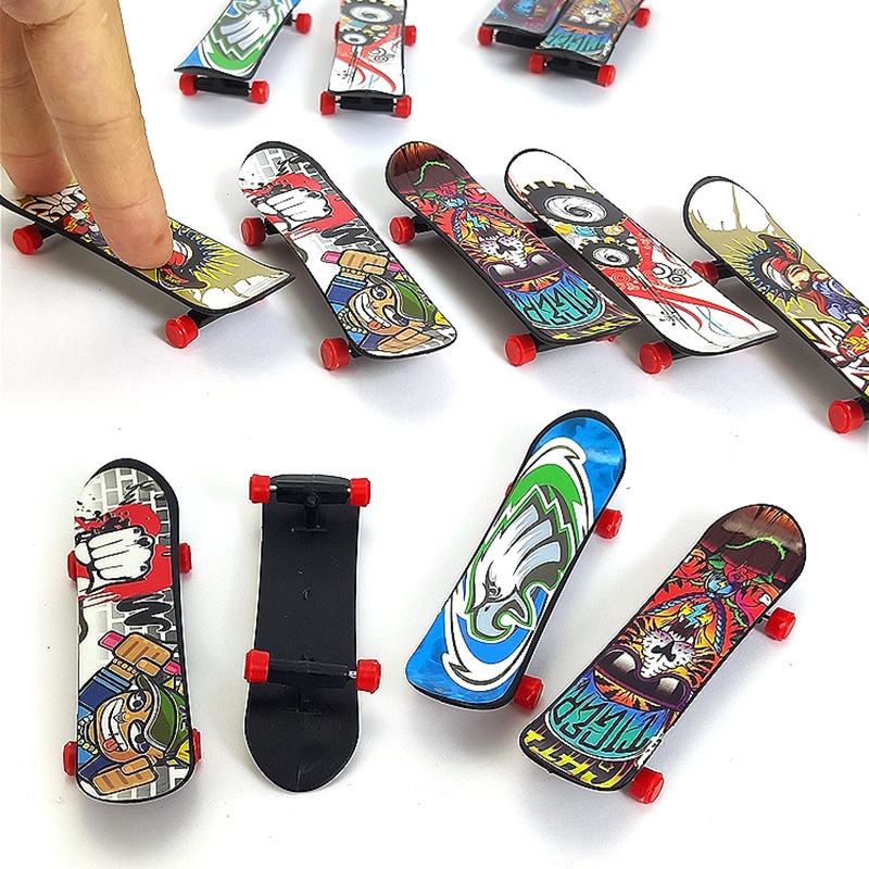 Set 2 Ván Trượt Ngón Tay Mini Bằng Nhựa