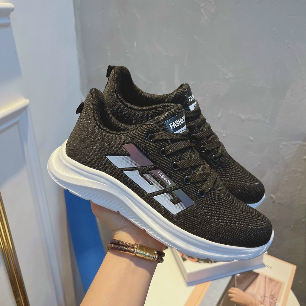 Giầy Thể Thao Nam Cao Cấp [ Đen Xám ] - Sneaker Nam