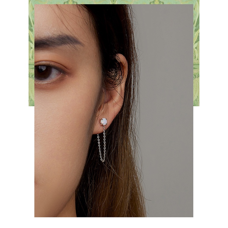 Đôi bông tai Bamoer bằng bạc 925 thời trang cho nữ