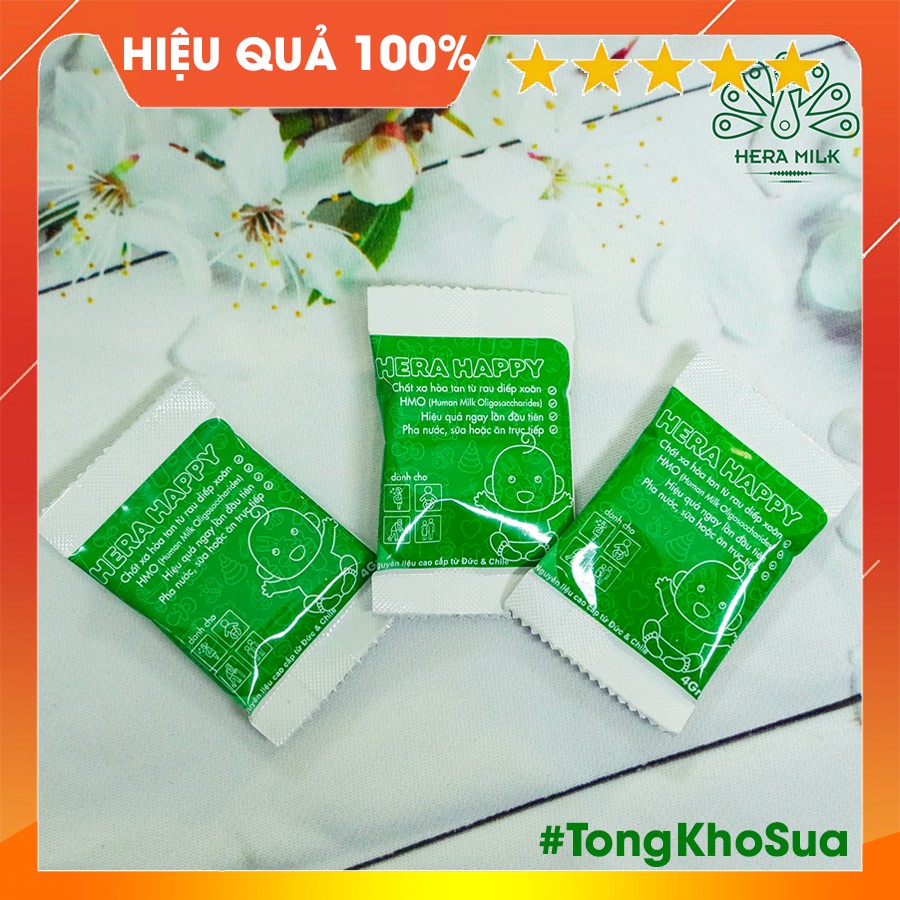 [1 GÓI DÙNG THỬ] Chất Xơ Chống Táo Bón HERA HAPPY Hiệu Quả Chỉ Sau 2 Lần Sử Dụng 💖 Gói Chất Xơ Chính Hãng 4 Gram 💖 | Thế Giới Skin Care