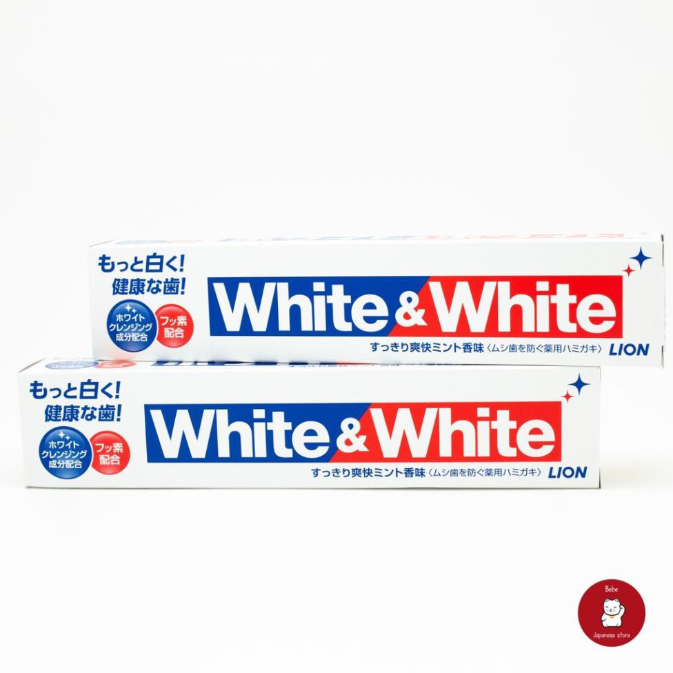 Kem Đánh Răng WHITE &amp; WHITE Lion 150g | Hàng Nội Địa Nhật