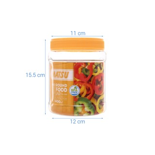 Hũ nhựa tròn đựng cà phê PET cao cấp 1400ml thương hiệu Duy Tân MATSU
