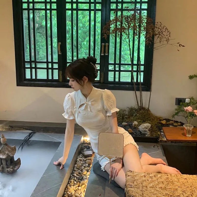 Đầm sườn xám Trung Hoa