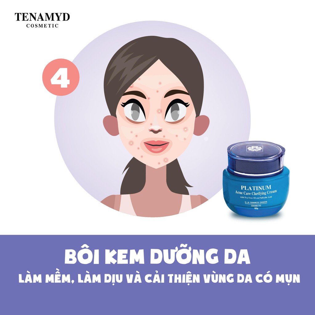 COMBO Dưỡng da + chống nắng cho da dầu mụn Tenamyd