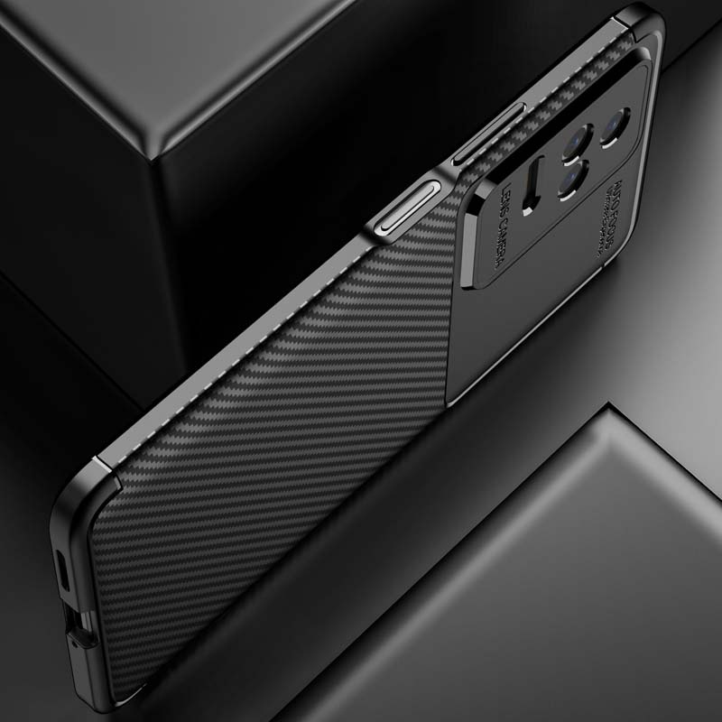 Ốp Điện Thoại TPU Dẻo Sợi Carbon Tản Nhiệt Bảo Vệ Camera Cho Redmi K50 K40 Pro