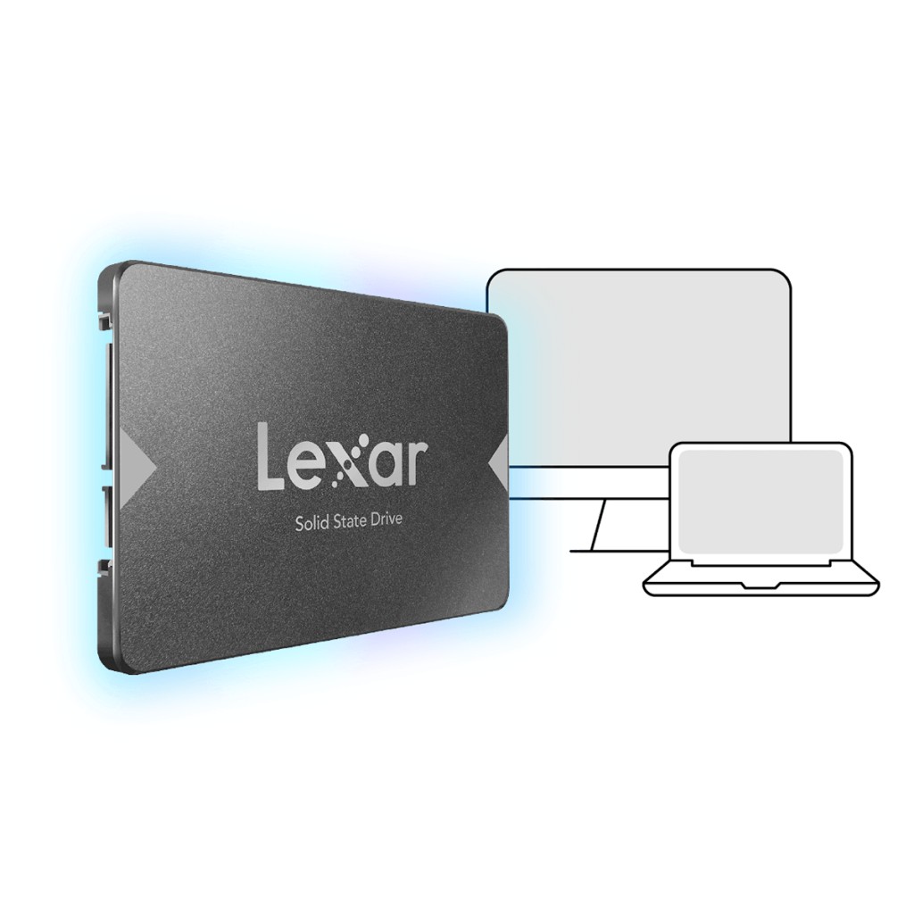 Ổ Cứng SSD Lexar NS100 SATA III  | 128GB / 256GB / 512GB - Bảo hành 3 năm - Hàng Chính Hãng