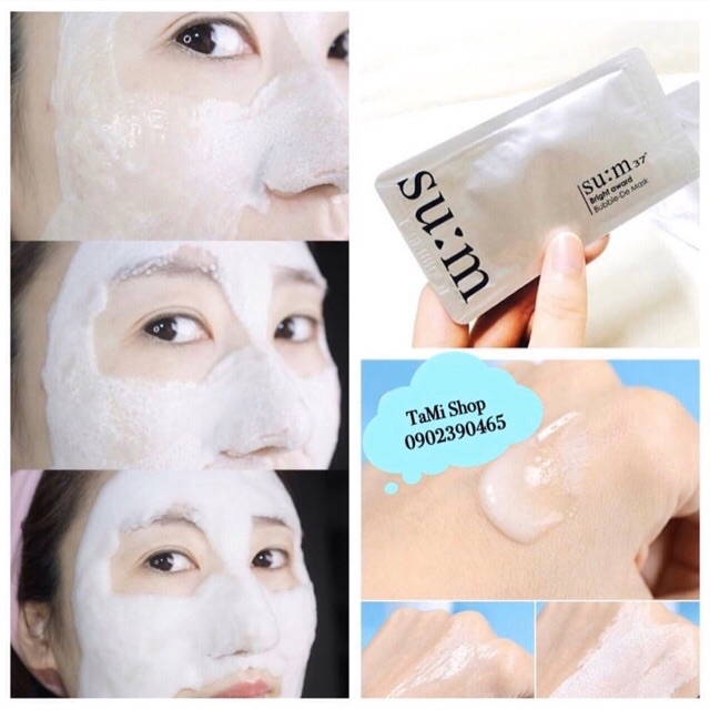 Mặt nạ thải độc trắng da Sum 37 White Award Bubble-De Mask